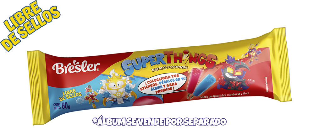 Helado Bresler SuperThings — *álbum se vende por separado