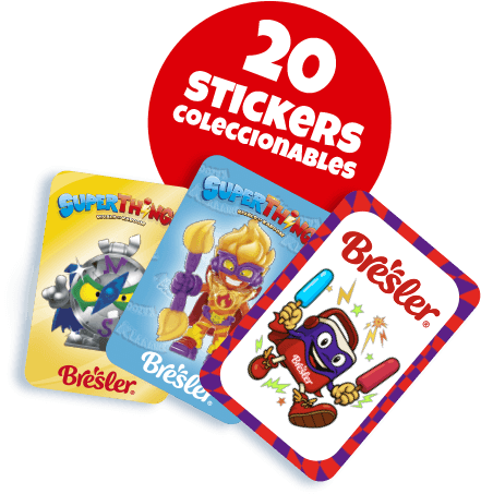 20 stickers coleccionables