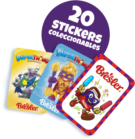 20 stickers coleccionables